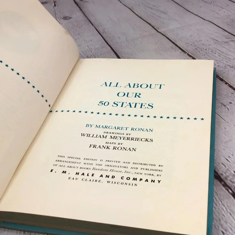 vintage book all about our 50 states 1962